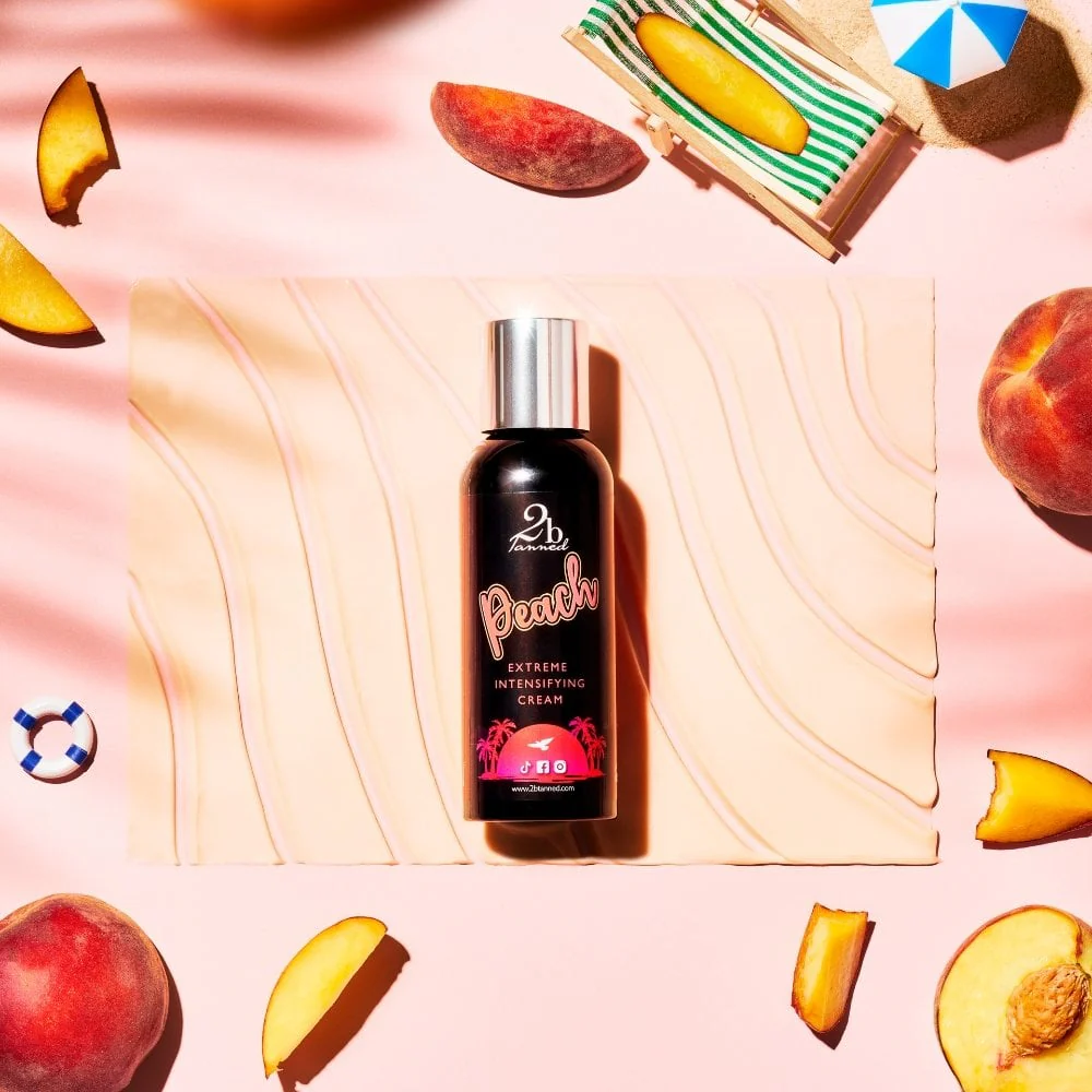 2BTanned Extreme Intensifying Cream Peach Tanning Accelerator Travel-Size 100ml - Image 4