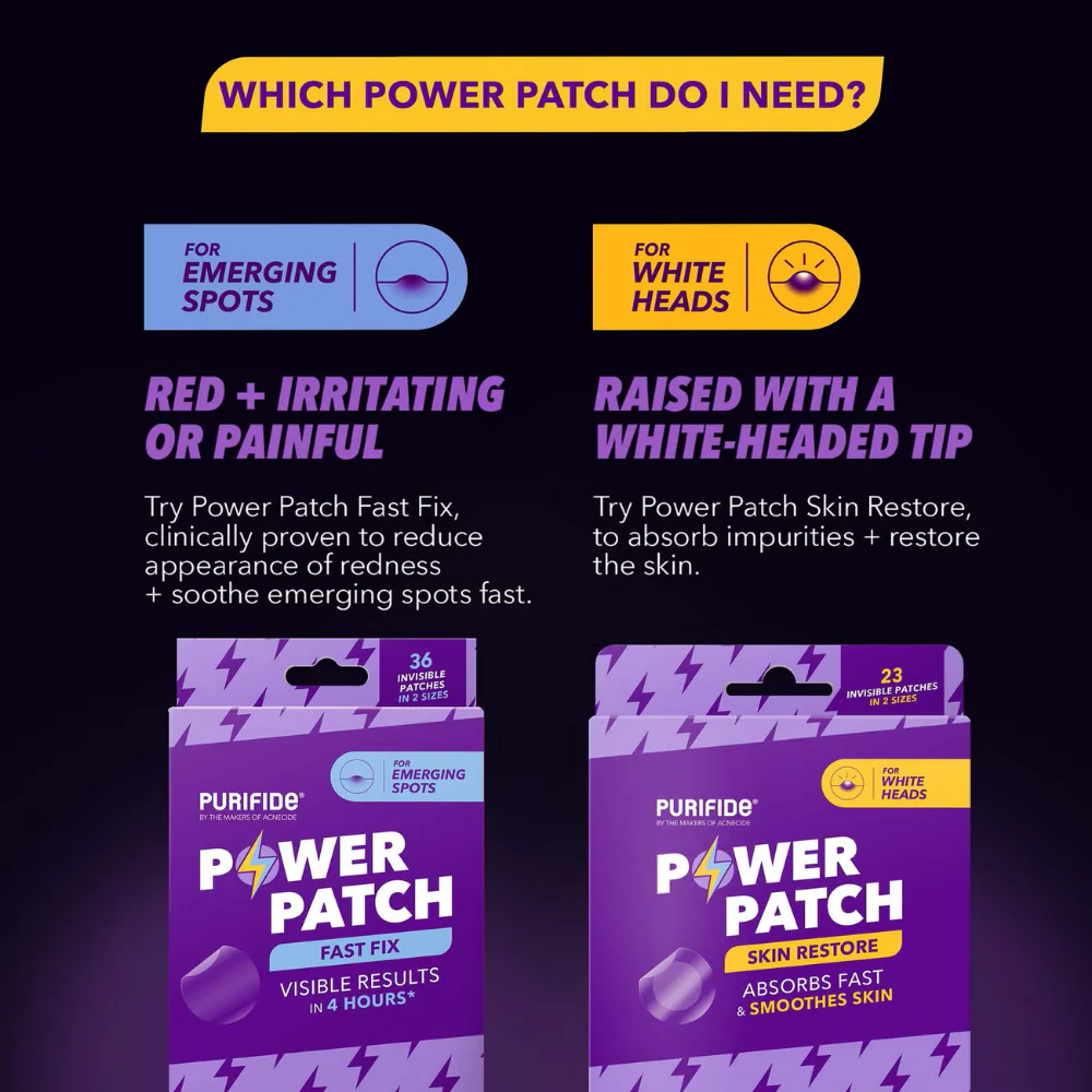 Acnecide + Purifide Power Patch Skin Restore Hydrocolloid Pimple Patches x23 - Image 7