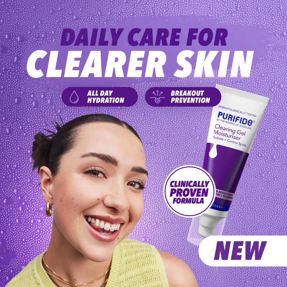 Acnecide + Purifide Spot Clearing Gel Moisturiser 50ml - Image 3