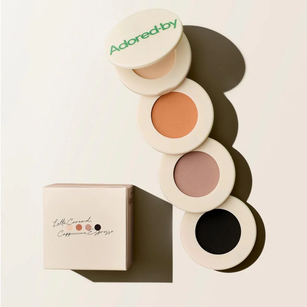 Adored By Matte Stack 4 Colour Nude Eyeshadow Palette - Image 2