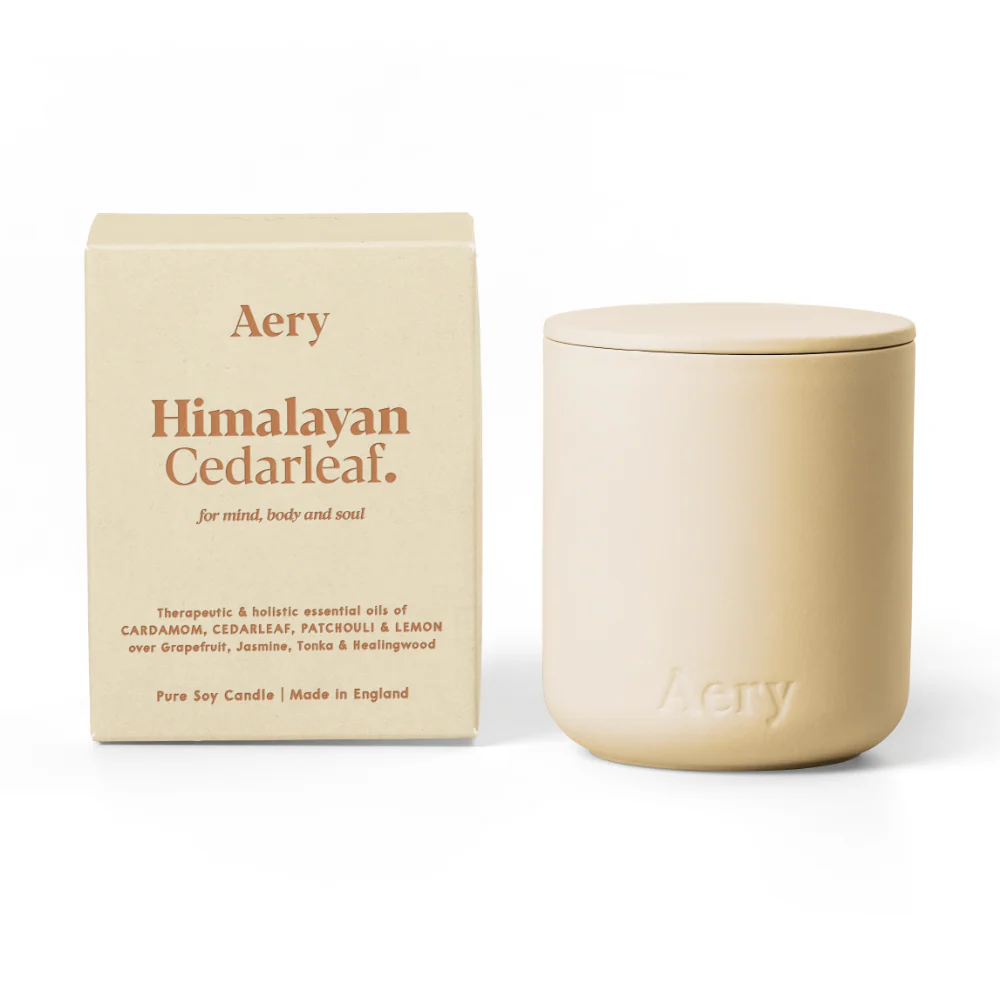 Aery Himalayan Cedarleaf Scented Clay Jar Candle 280g - Image 3