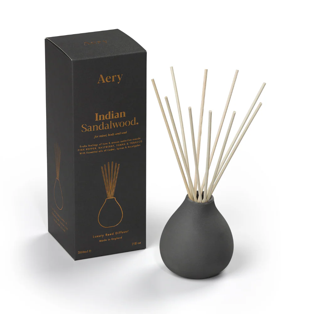 Aery Indian Sandalwood Reed Diffuser 200ml - Image 2