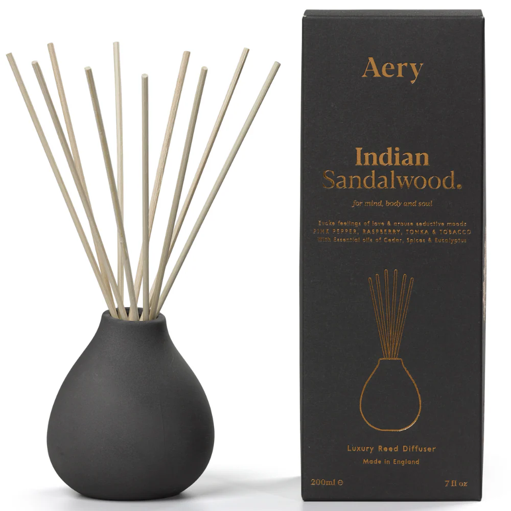 Aery Indian Sandalwood Reed Diffuser 200ml - Image 3