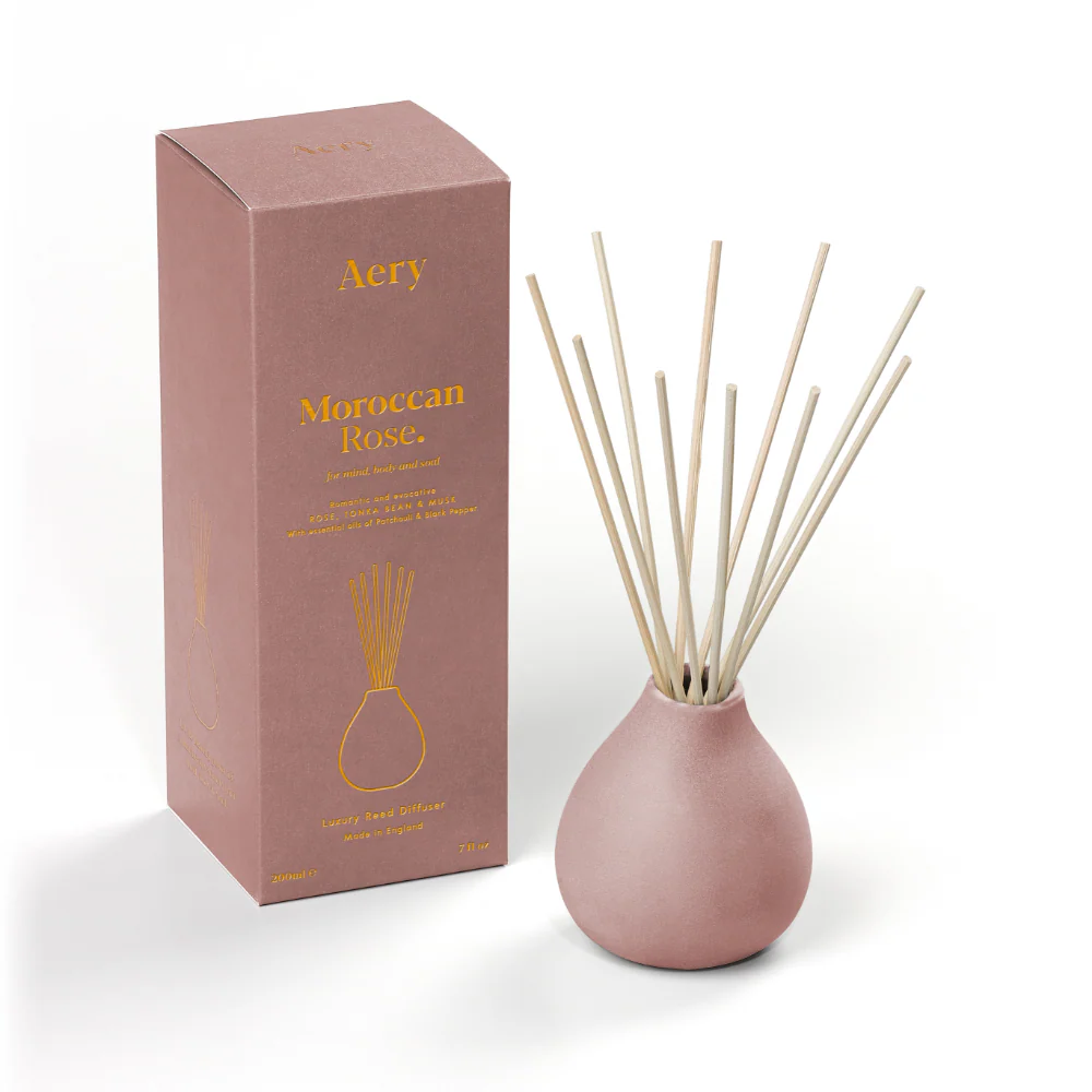 Aery Moroccan Rose Reed Diffuser 200ml - Image 2