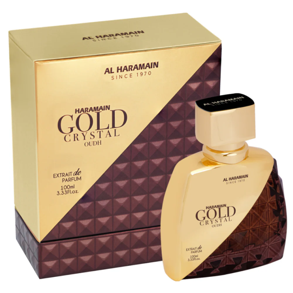 Al Haramain Gold Crystal Oudh Extrait De Parfum 100ml - Image 2