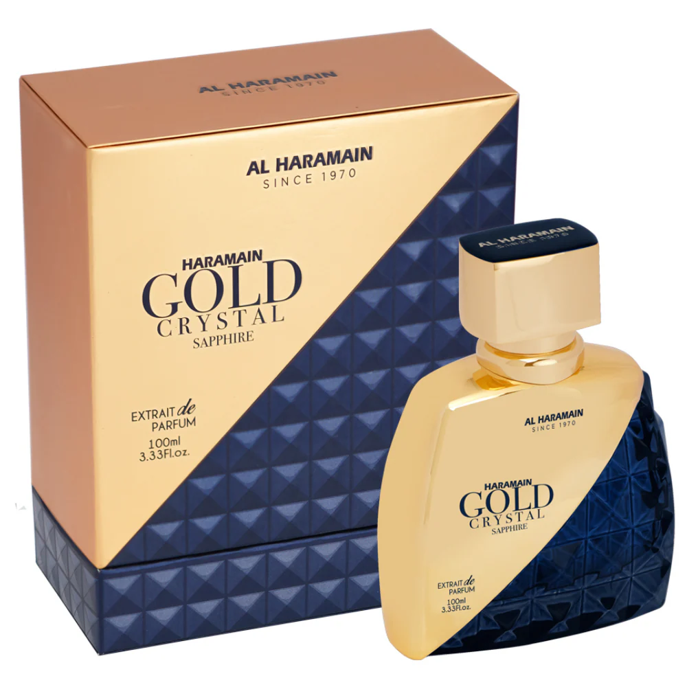 Al Haramain Gold Crystal Sapphire Extrait De Parfum 100ml - Image 2