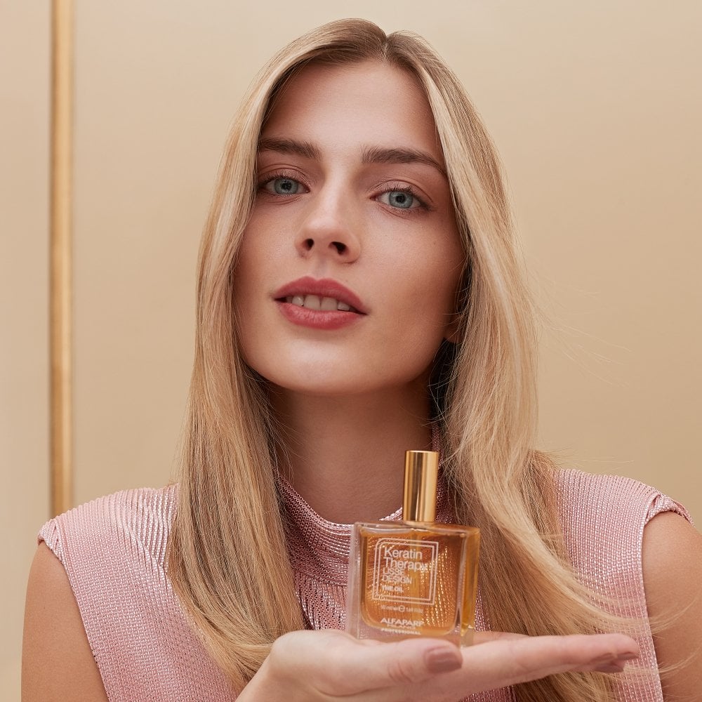 Alfaparf Milano Keratin Therapy Lisse Design Leave-In The Oil 50ml - Image 3