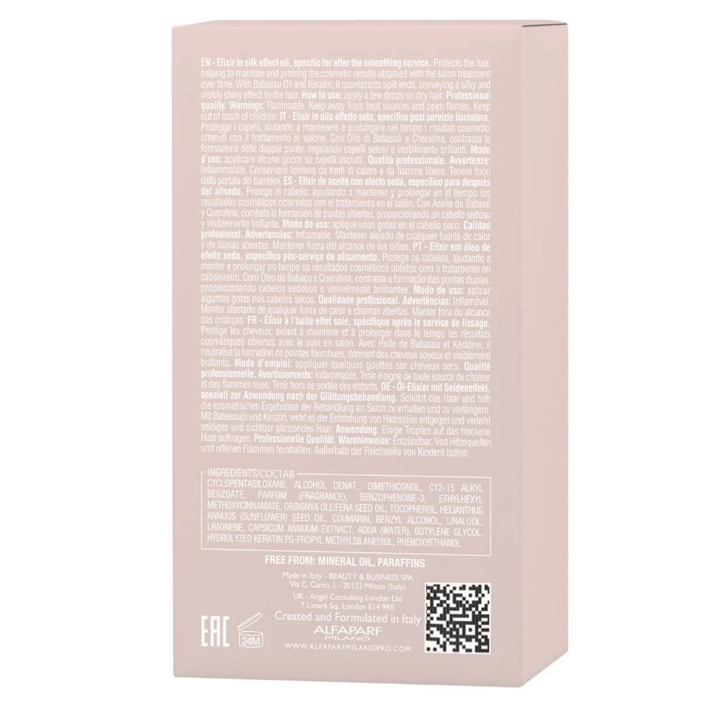 Alfaparf Milano Keratin Therapy Lisse Design Leave-In The Oil 50ml - Image 7