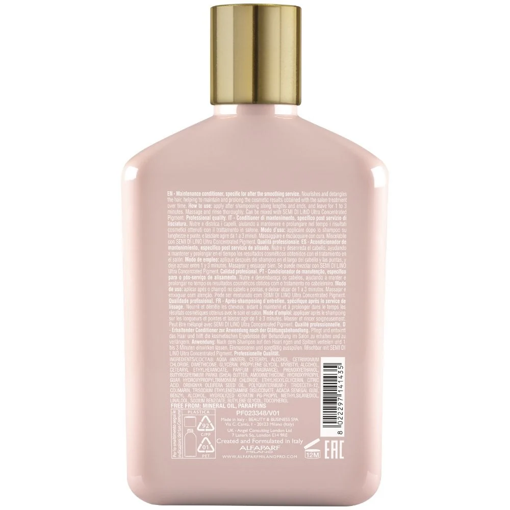 Alfaparf Milano Lisse Design Keratin Therapy Maintenance Conditioner 250ml - Image 6