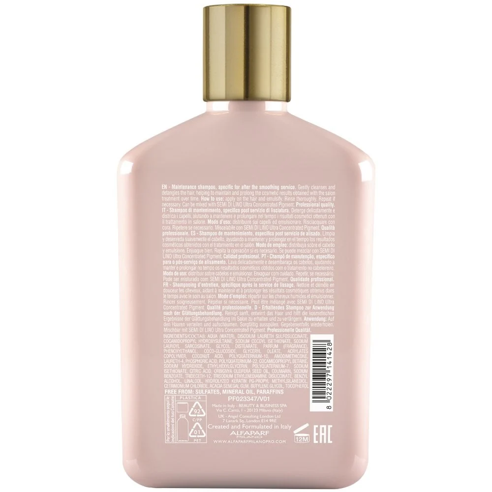 Alfaparf Milano Lisse Design Keratin Therapy Maintenance Shampoo 250ml - Image 6