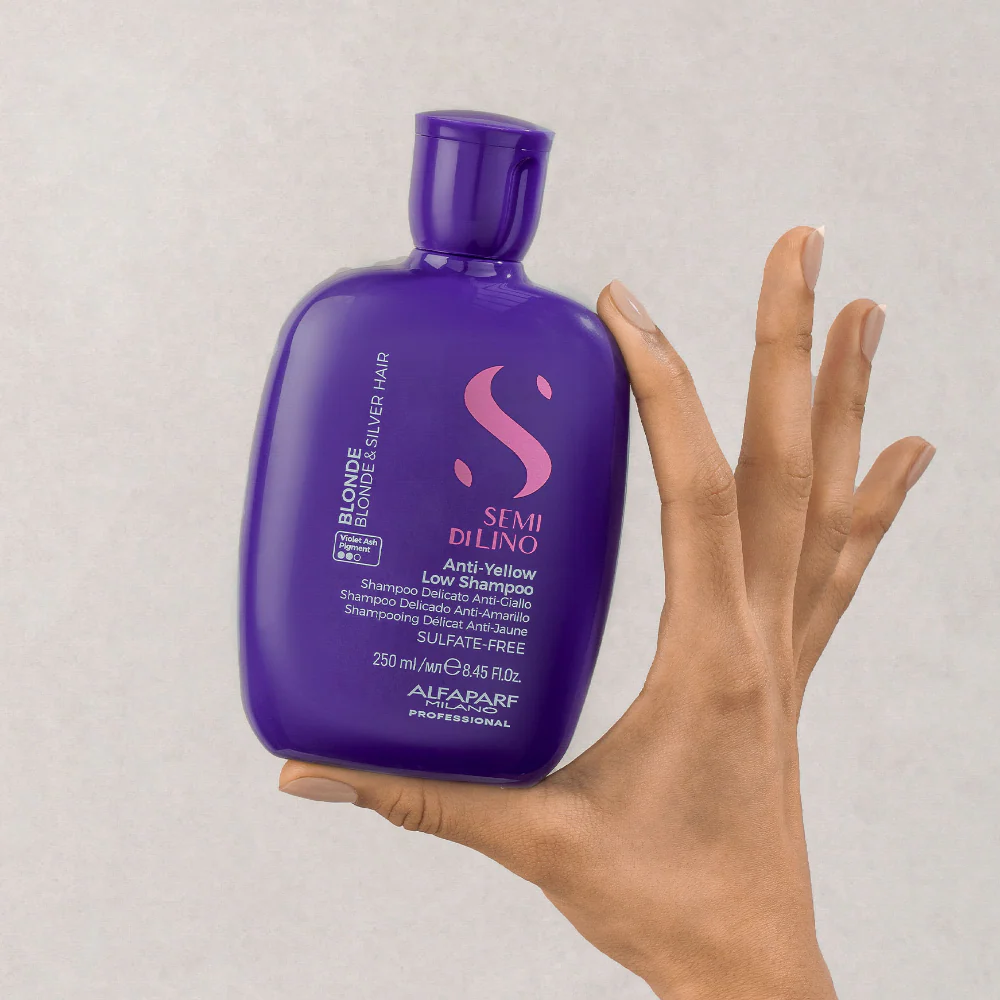 Alfaparf Milano Semi Di Lino Blonde Anti-Yellow Low Shampoo 250ml - Image 3