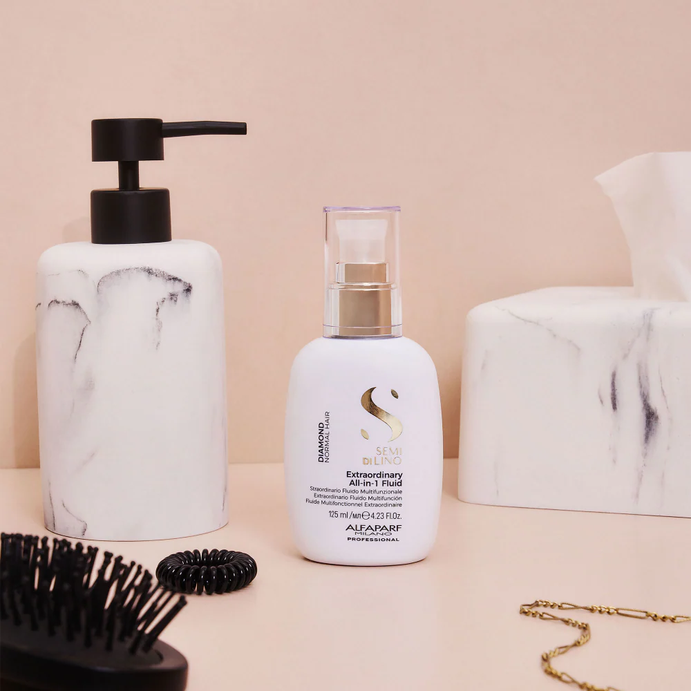 Alfaparf Milano Semi Di Lino Diamond Extraordinary All-In-One Fluid 125ml - Image 4