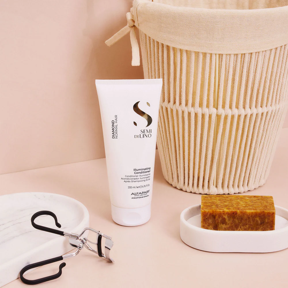 Alfaparf Milano Semi Di Lino Diamond Illuminating Conditioner 200ml - Image 4