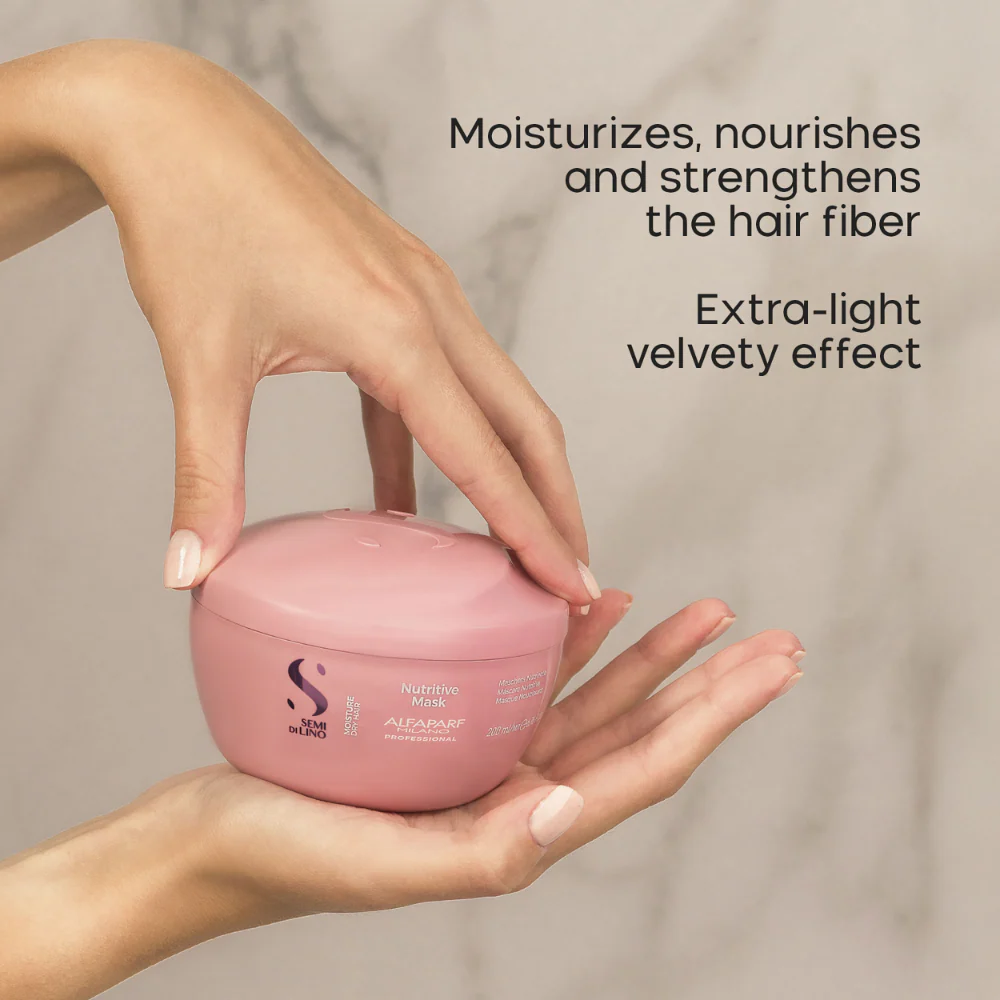 Alfaparf Milano Semi Di Lino Moisture Nutritive Mask 200ml - Image 3