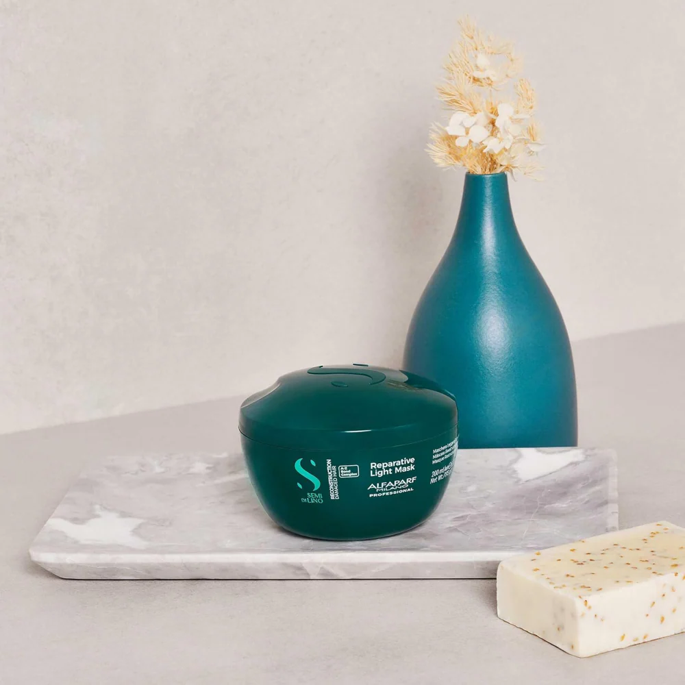 Alfaparf Milano Semi Di Lino Reconstruction Reparative Light Mask 500ml - Image 4