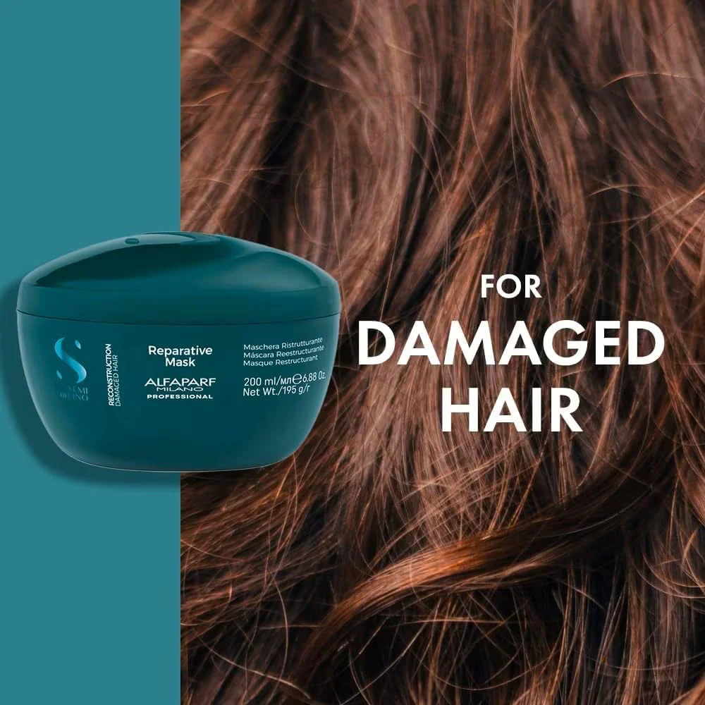 Alfaparf Milano Semi Di Lino Reparative Reconstruction Hair Mask 200ml - Image 8