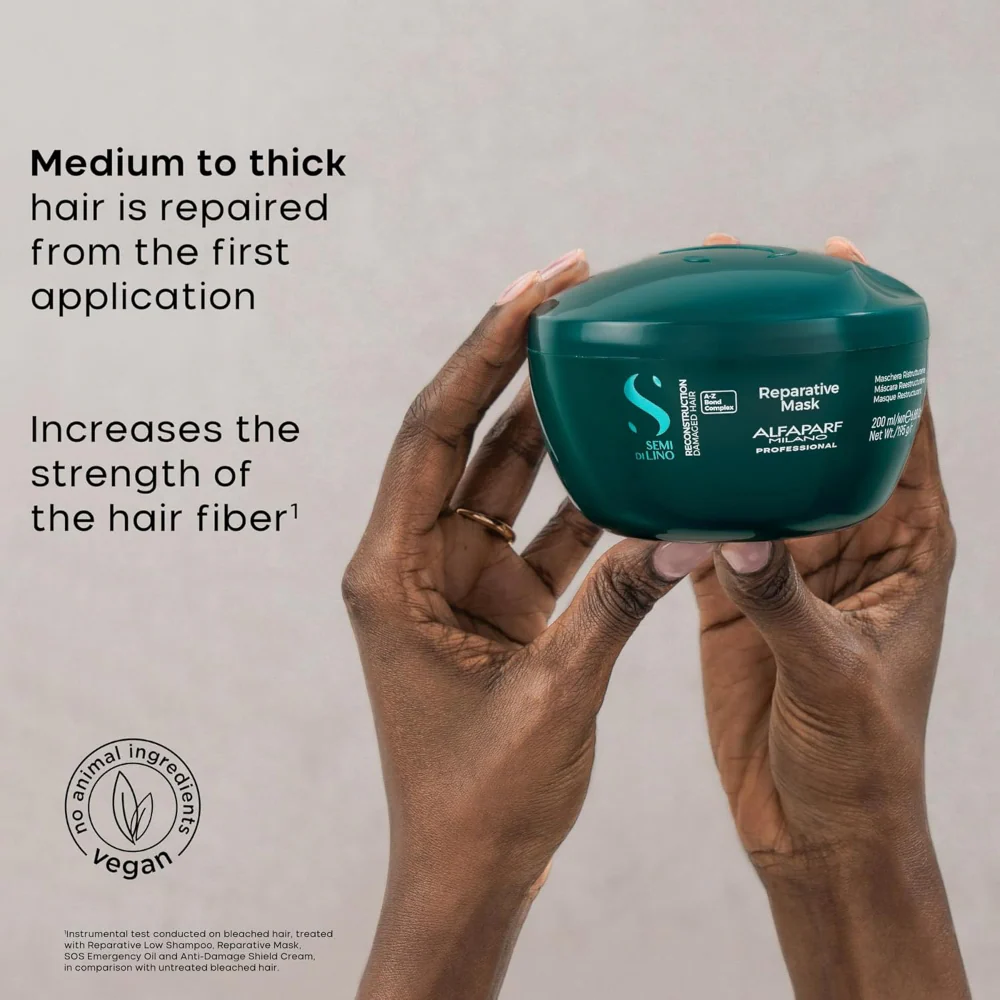 Alfaparf Milano Semi Di Lino Reparative Reconstruction Hair Mask 500ml - Image 3