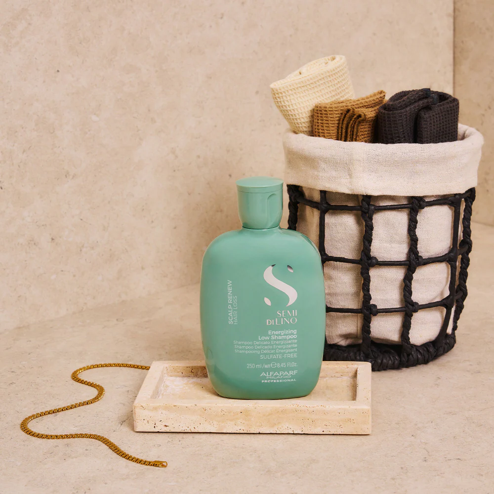 Alfaparf Milano Semi Di Lino Scalp Renew Energising Low Shampoo 250ml - Image 4