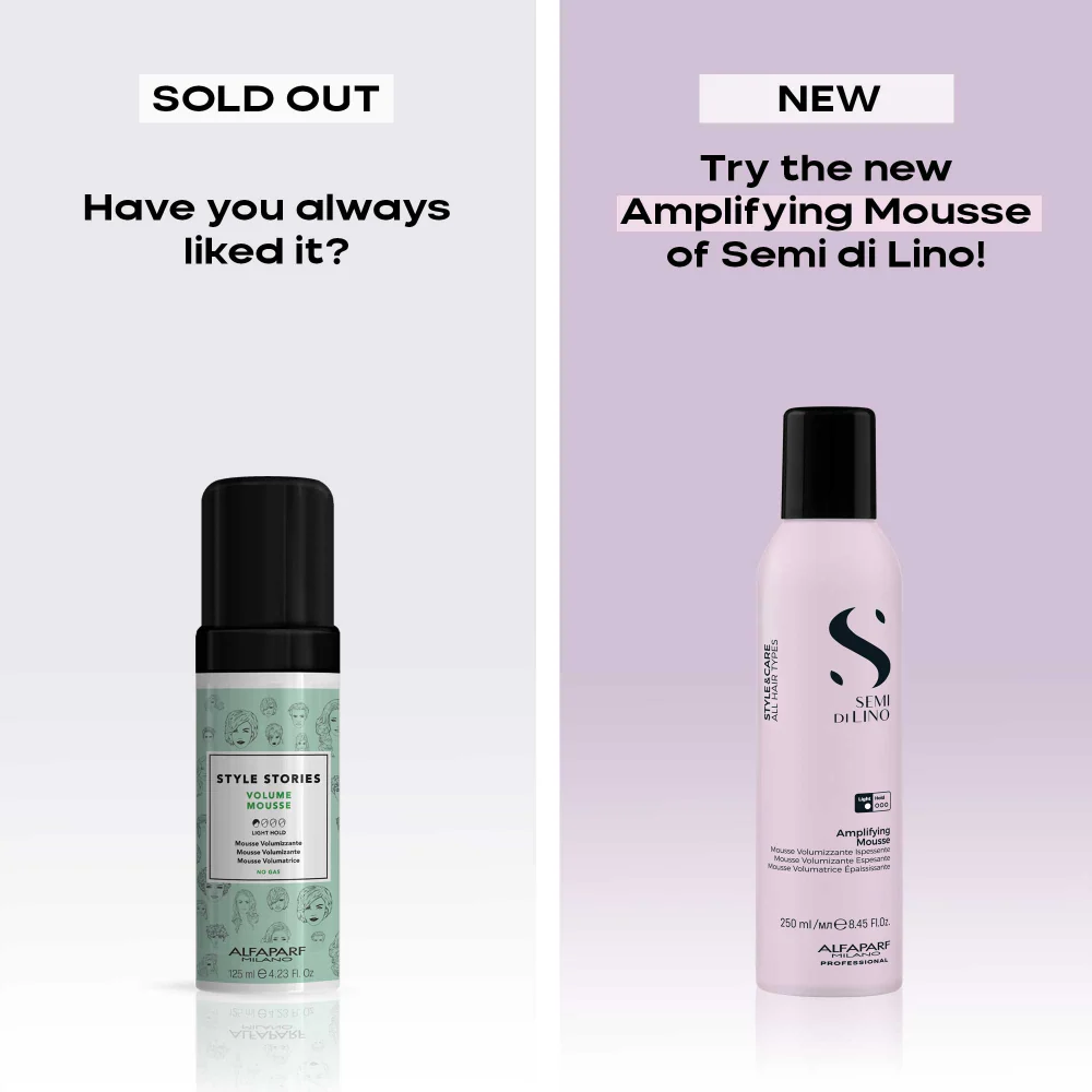 Alfaparf Milano Semi Di Lino Style & Care Amplifying Mousse 250ml - Image 2