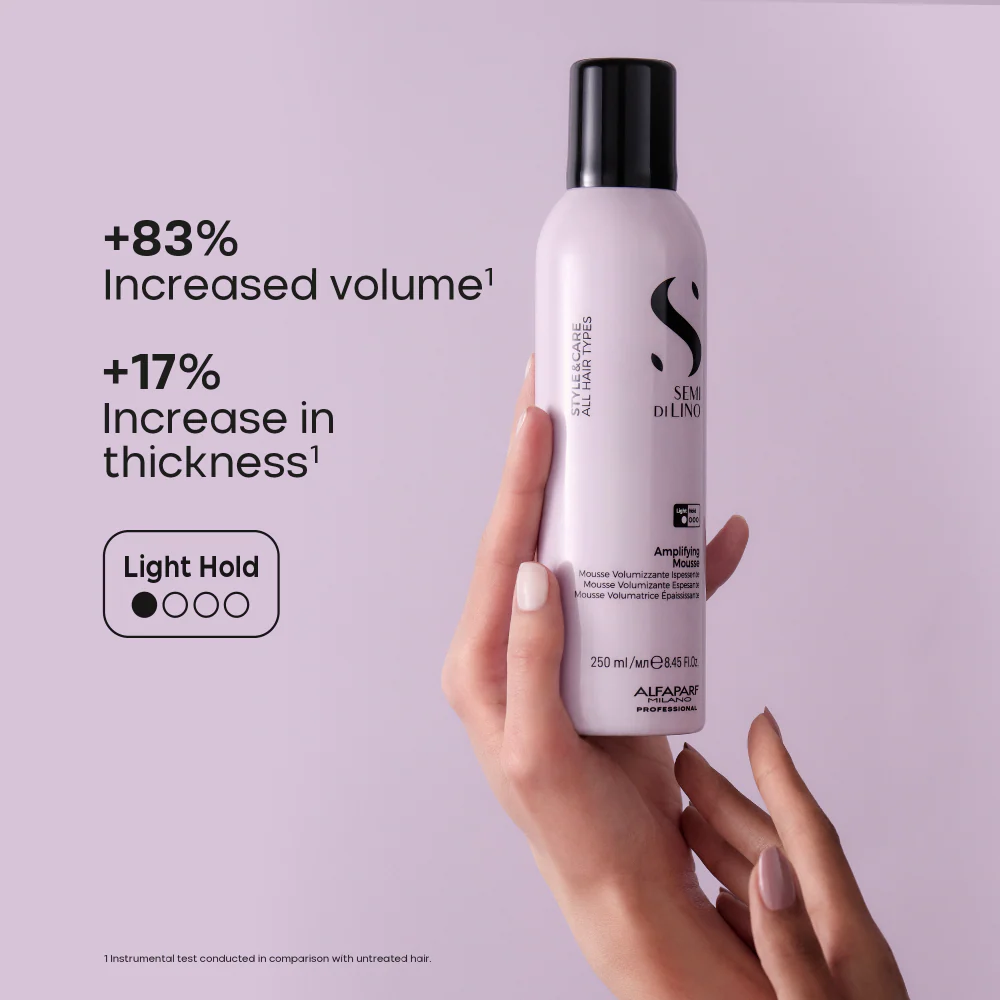 Alfaparf Milano Semi Di Lino Style & Care Amplifying Mousse 250ml - Image 7