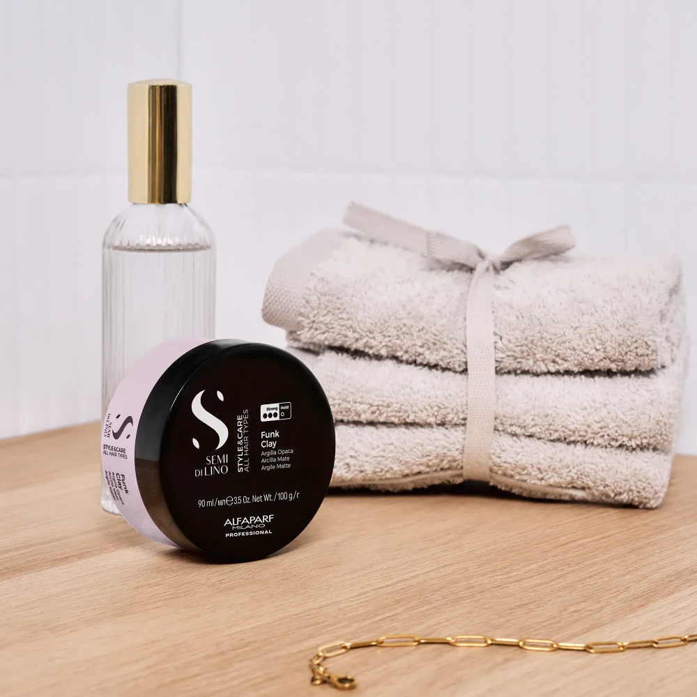 Alfaparf Milano Semi Di Lino Style & Care Funk Clay 90ml - Image 2