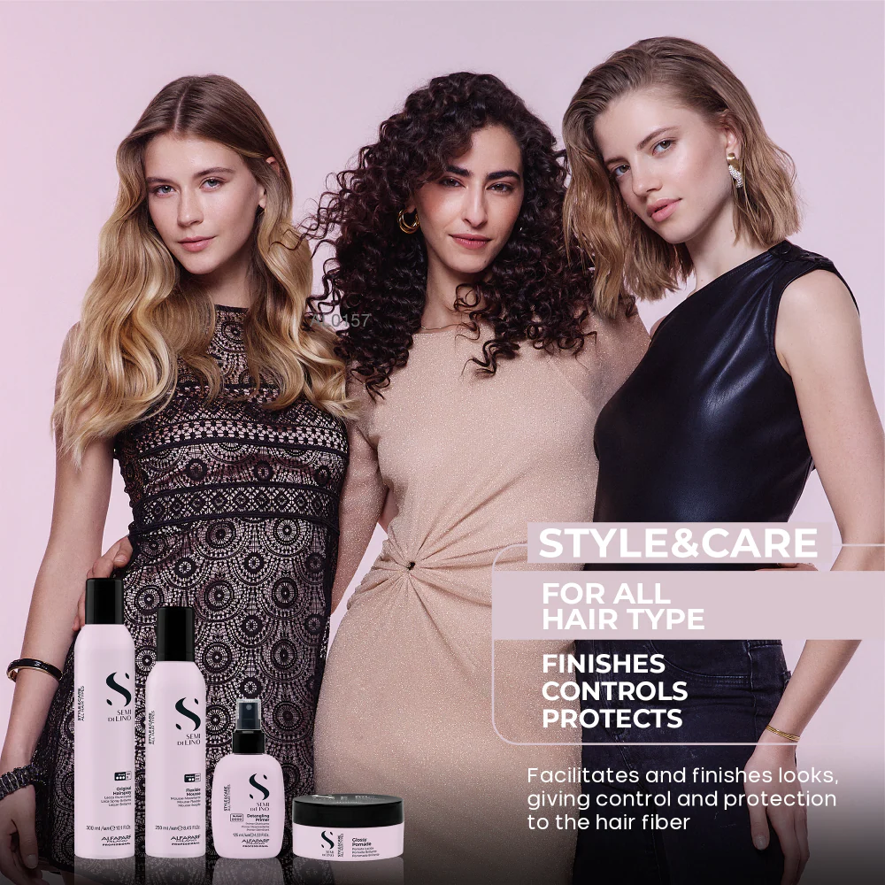 Alfaparf Milano Semi Di Lino Style & Care Glossy Pomade 90ml - Image 6