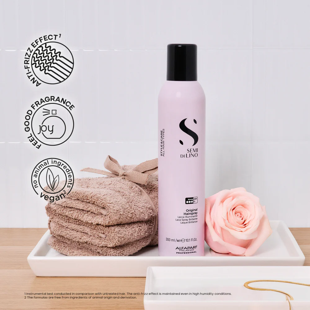 Alfaparf Milano Semi Di Lino Style & Care Original Hairspray 300ml - Image 4