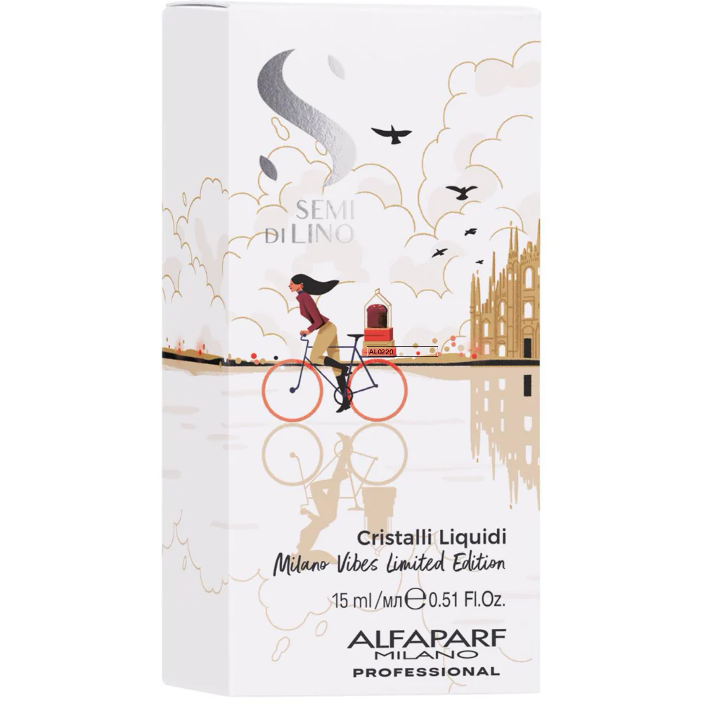 Alfaparf Milano Semi Di Lino Sublime Cristalli Liquidi Milano Vibes Edition 15ml - Image 3