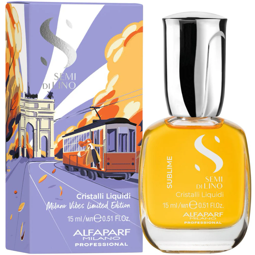 Alfaparf Milano Semi Di Lino Sublime Cristalli Liquidi Milano Vibes Edition 15ml - Image 2