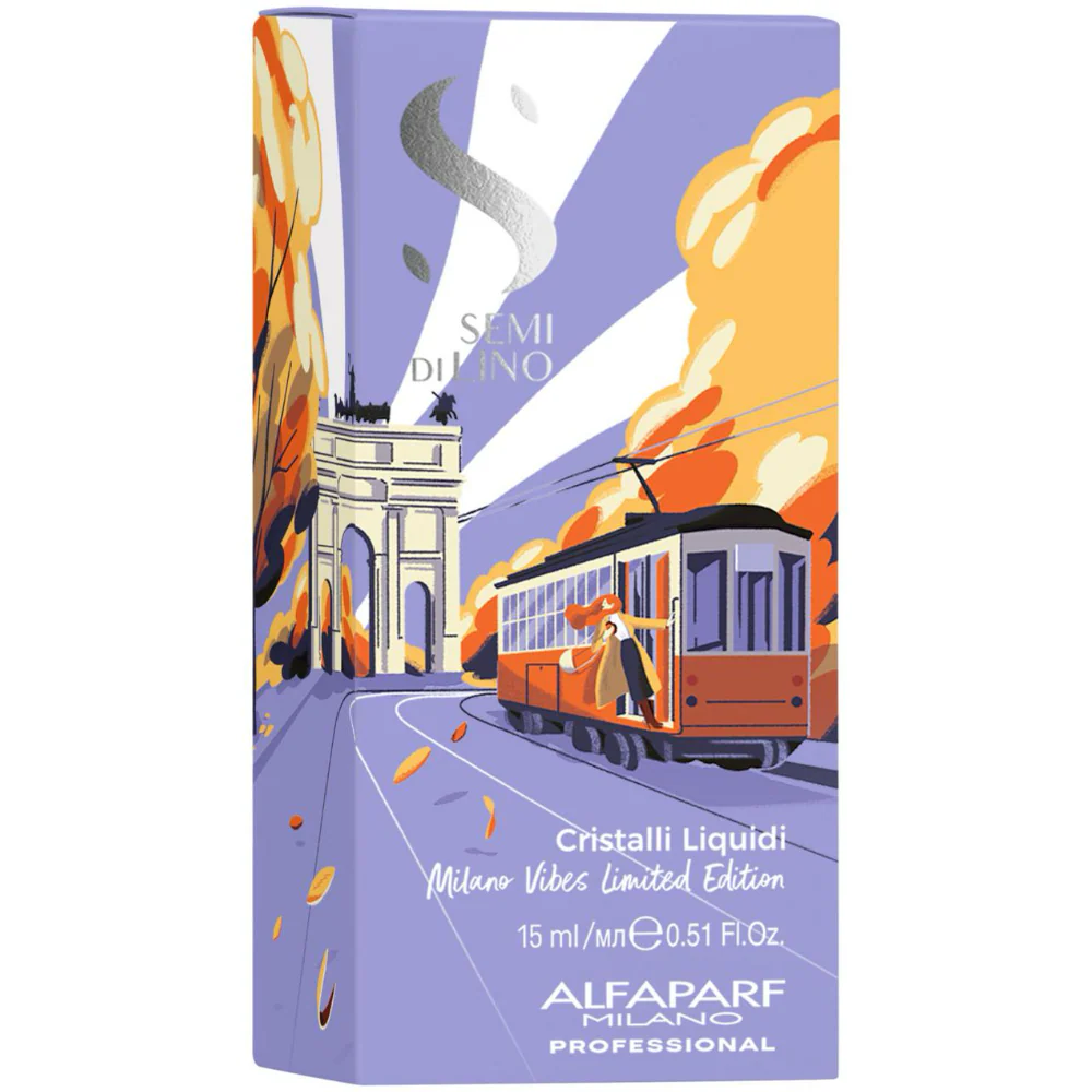 Alfaparf Milano Semi Di Lino Sublime Cristalli Liquidi Milano Vibes Edition 15ml - Image 3