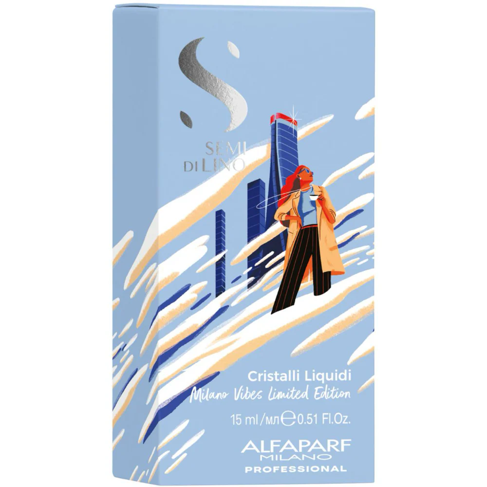 Alfaparf Milano Semi Di Lino Sublime Cristalli Liquidi Milano Vibes Edition 15ml - Image 3