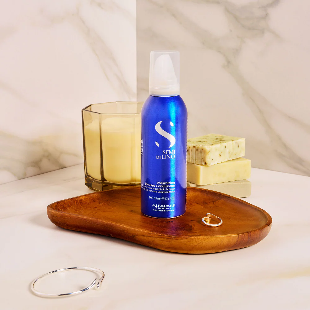 Alfaparf Milano Semi Di Lino Volume Volumising Mousse Conditioner 200ml - Image 3