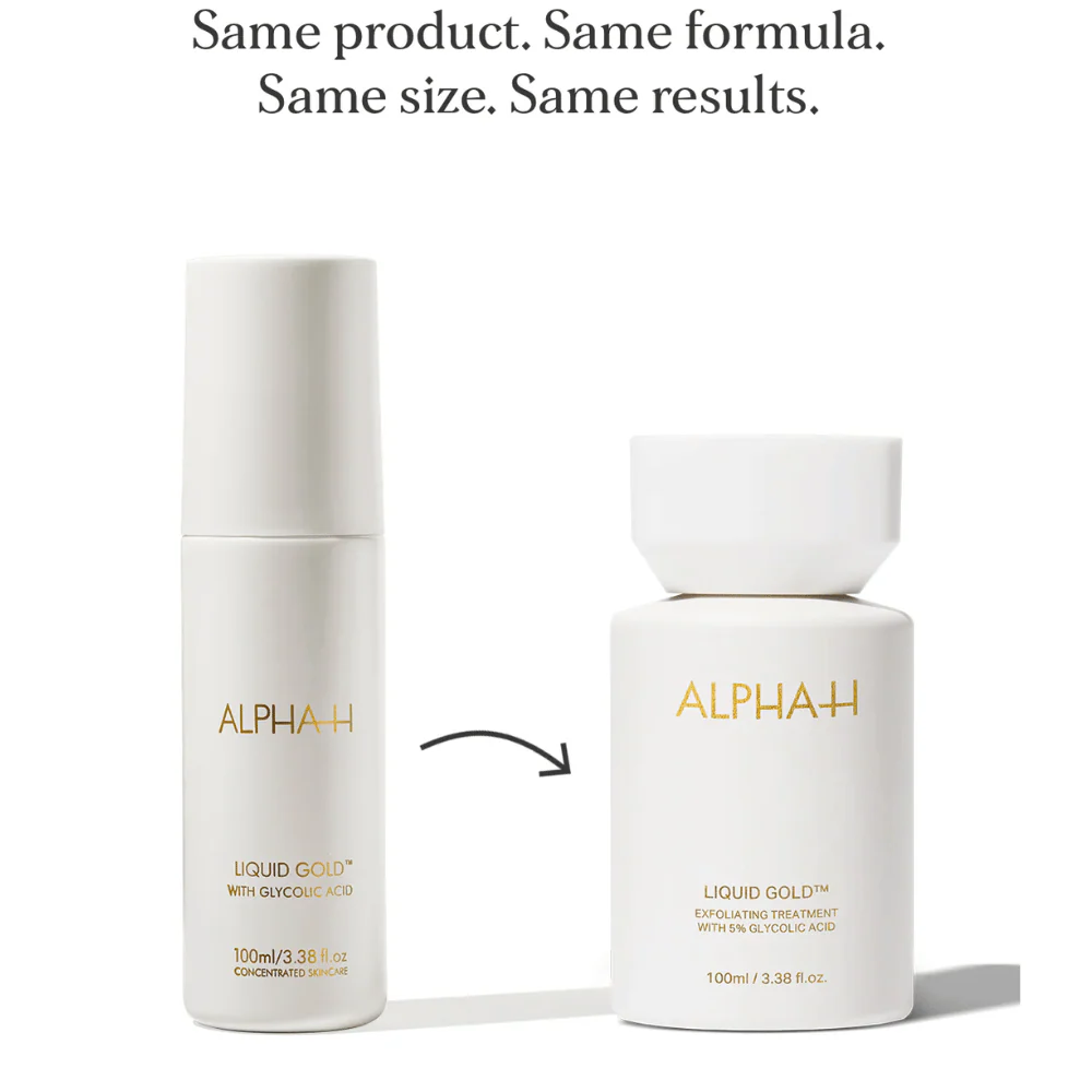 ALPHA-H Liquid Gold + Glycolic Acid Exfoliating Treatment 100ml - Image 3