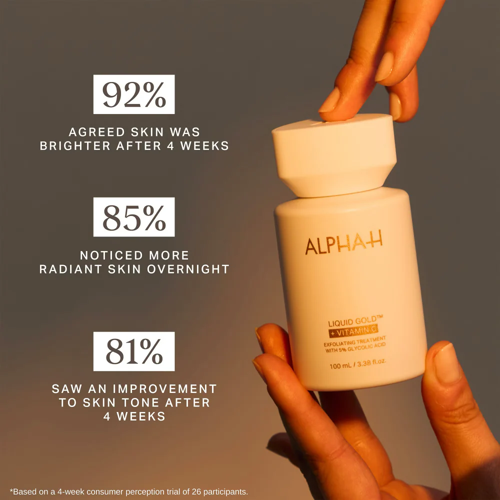 ALPHA-H Liquid Gold + Vitamin C Exfoliating Treatment 100ml - Image 4