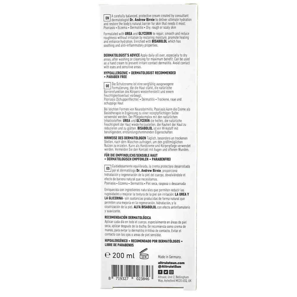 Altruist Dermatologist Dry Skin Repair Cream 200ml - Image 3