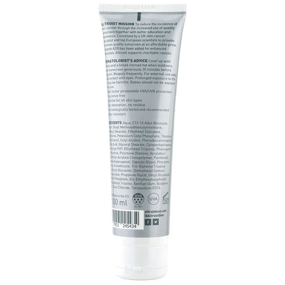 Altruist Dermatologist Sunscreen SPF50 Duo 2 x 100ml - Image 2