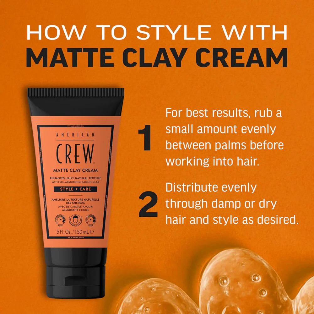 American Crew Matte Clay Cream 150ml - Image 4