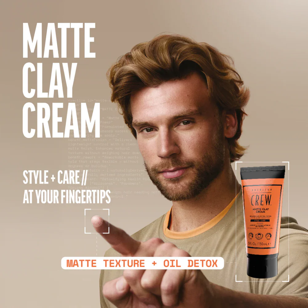 American Crew Matte Clay Cream 150ml - Image 5