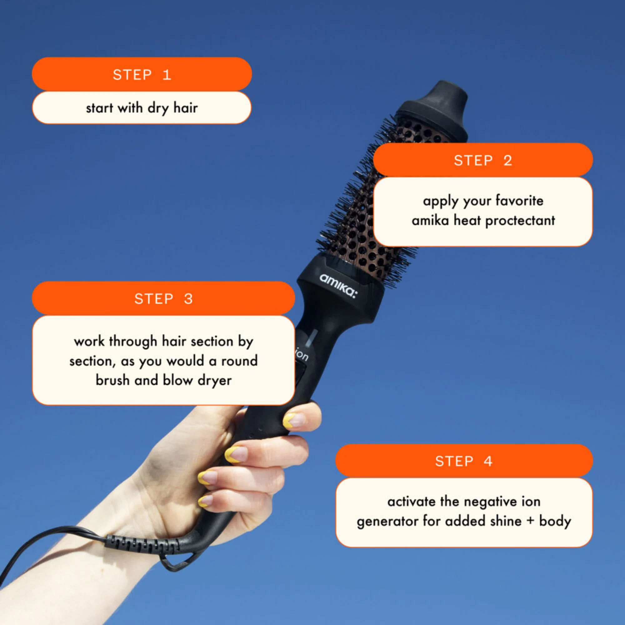 Amika Blowout Babe Thermal Brush - Image 5
