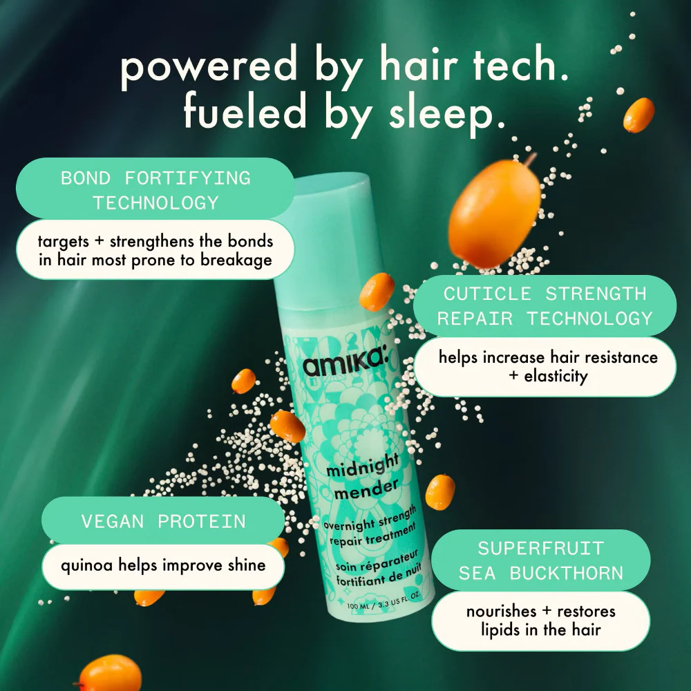 Amika Midnight Mender Overnight Strength Repair Treatment 100ml - Image 6
