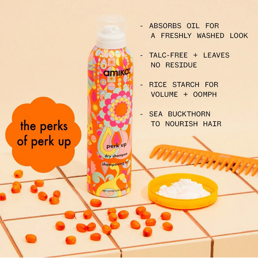 Amika Perk Up Dry Shampoo 232ml - Image 3