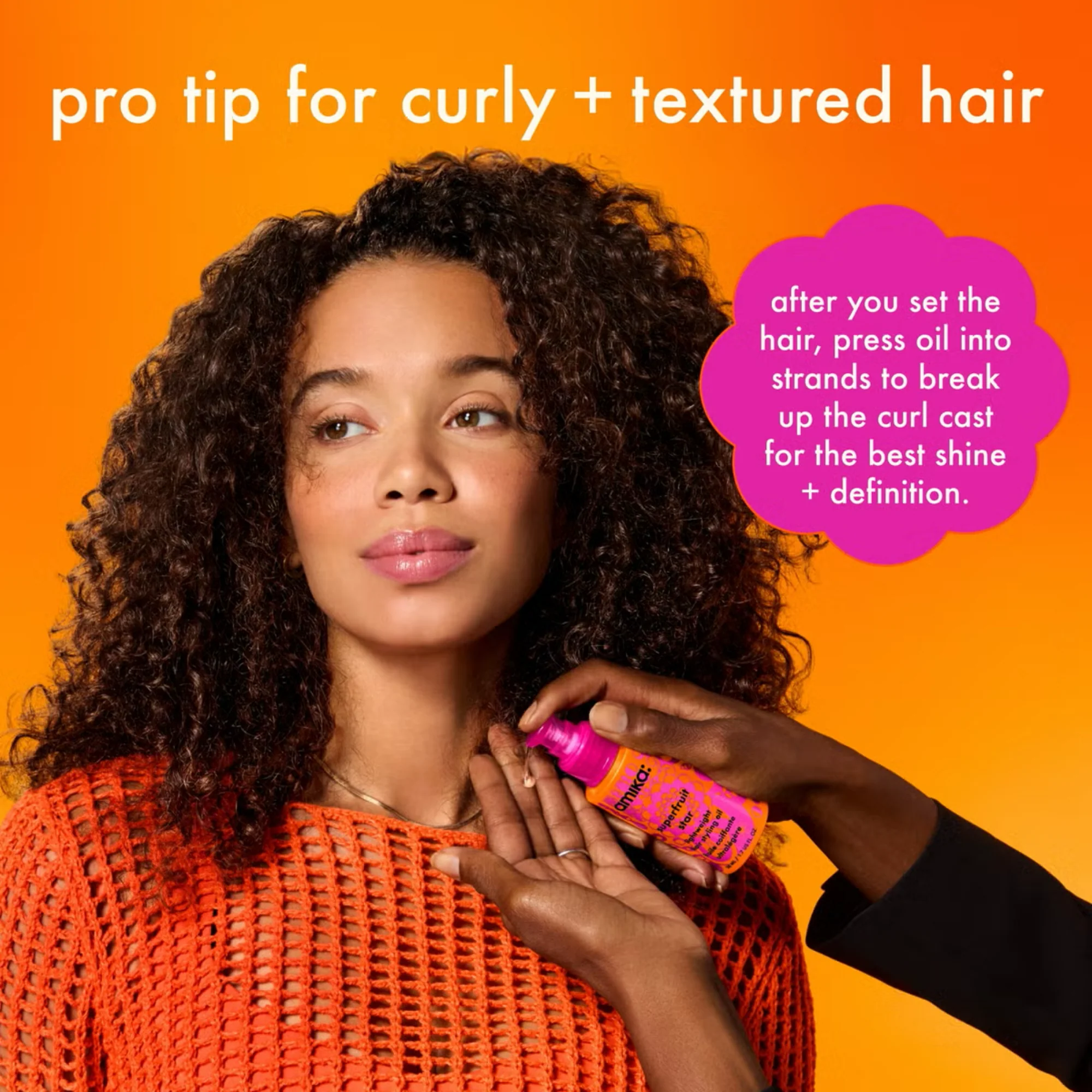 Amika Superfruit Star Lightweight Hair Styling Oil 50ml - Image 9