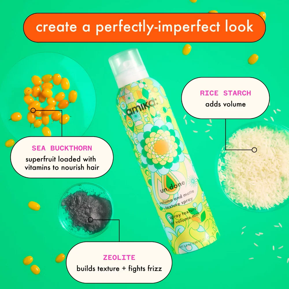 Amika Un.Done Volume & Matte Texture Spray 209ml - Image 2