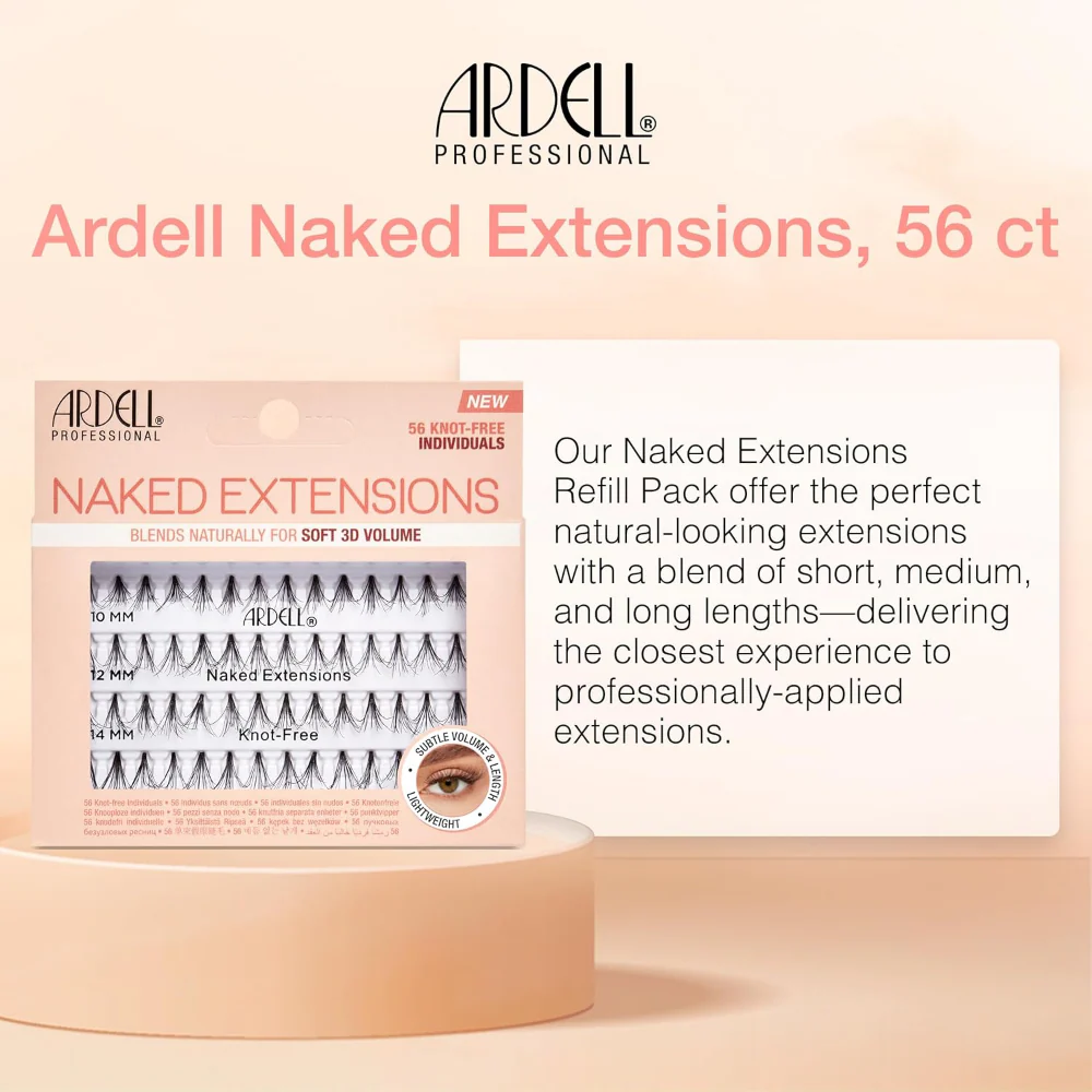 Ardell Naked Extensions Knot-Free Individual Lash Clusters Black - Image 3