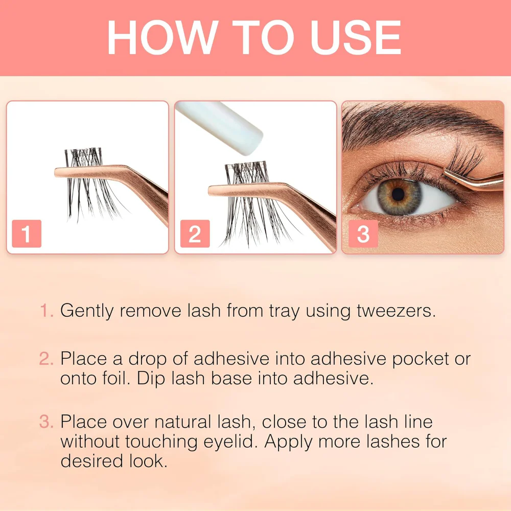 Ardell Naked Extensions Knot-Free Individual Lash Clusters Black - Image 5