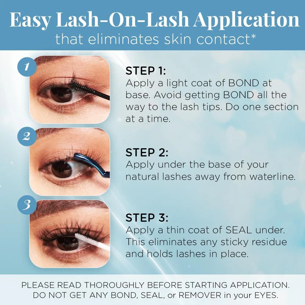 Ardell Seamless Underlash Extensions Faux Mink Lashes Refill Black - Image 3