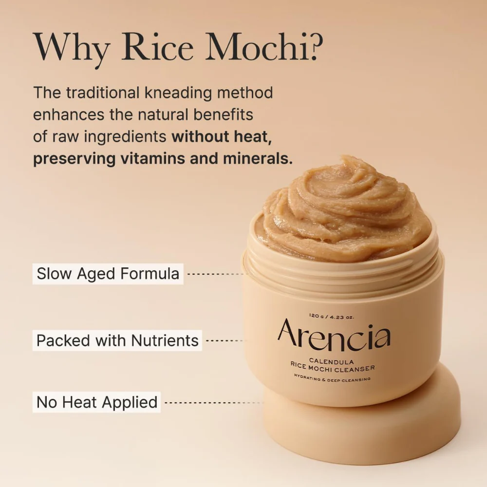 Arencia Calendula Rice Mochi Cleanser 120g - Image 8