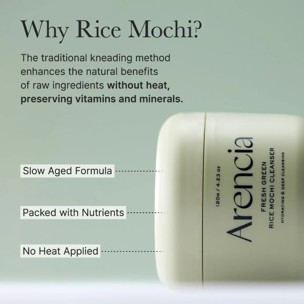 Arencia Fresh Green Mochi Cleanser 120g - Image 6