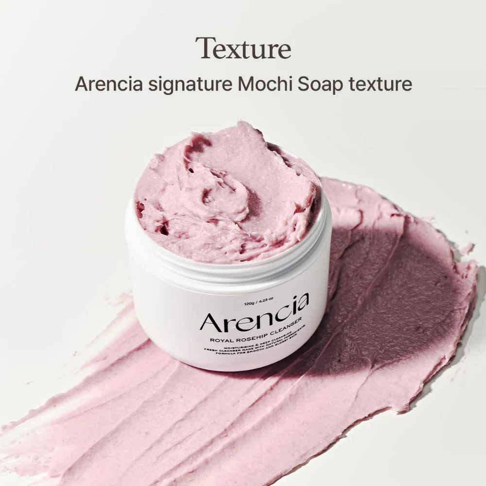 Arencia Fresh Royal Rosehip Mochi Cleanser 120g - Image 3