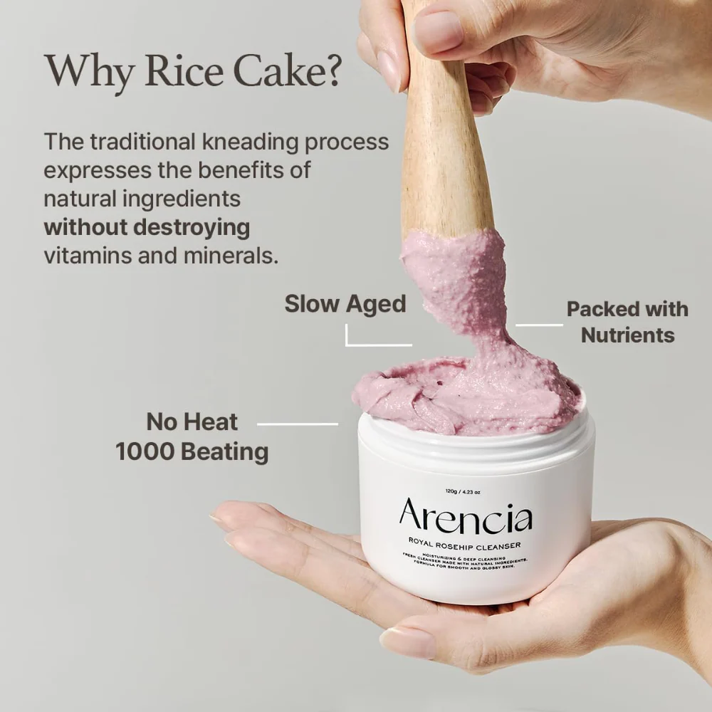 Arencia Fresh Royal Rosehip Mochi Cleanser 120g - Image 5